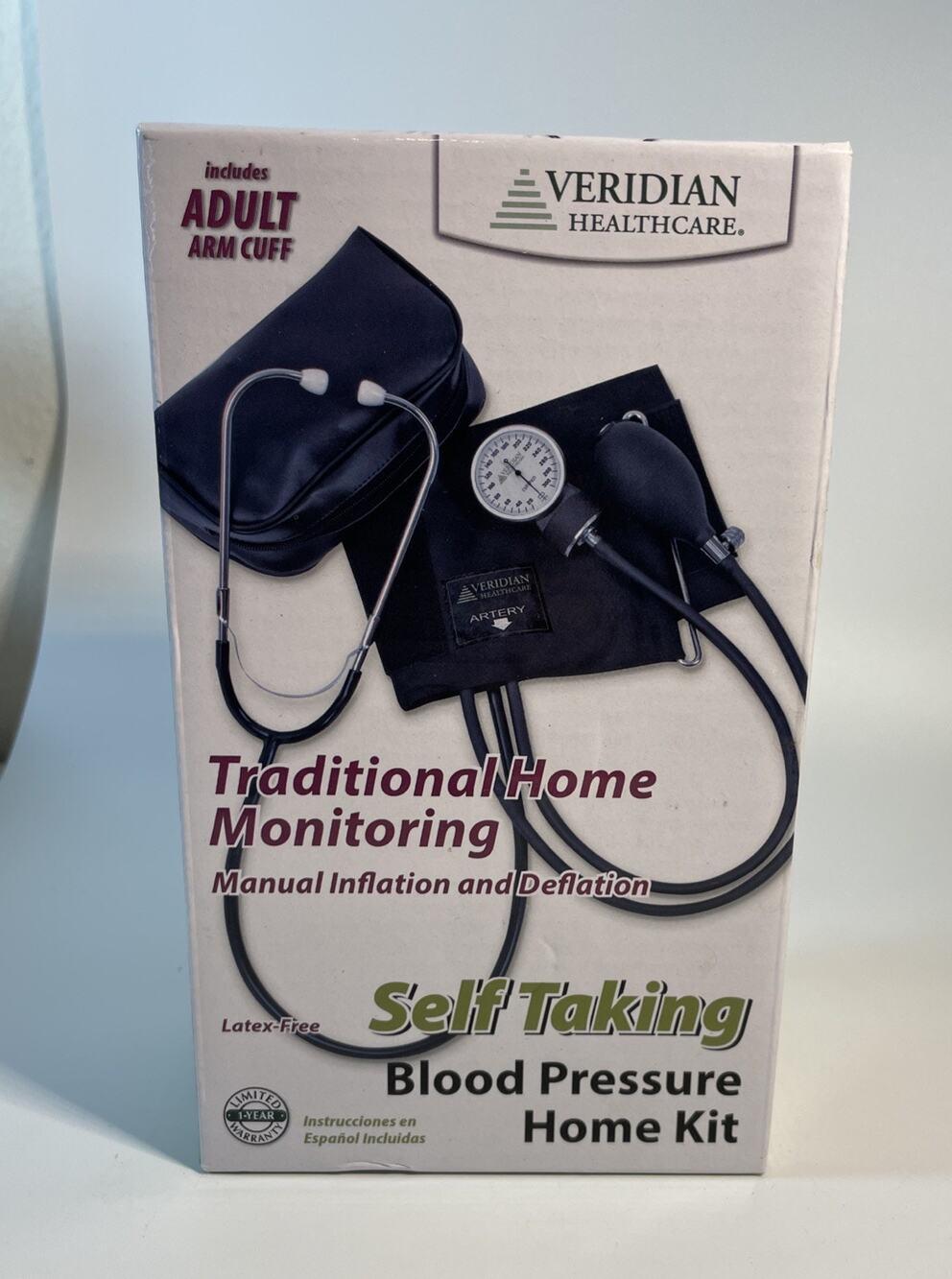 Veridian Healthcare 01-5501 Self-Taking Home Blood Pressure Kit & Stethoscope